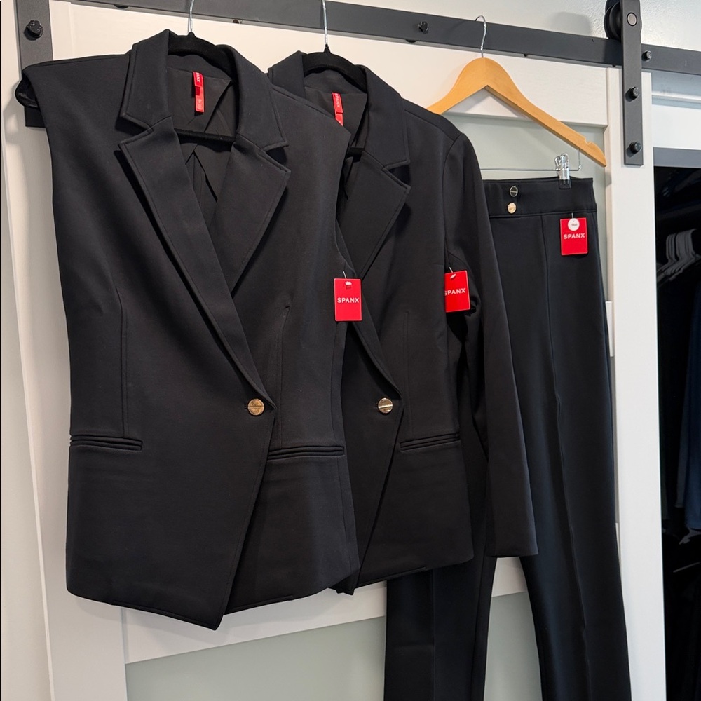 SPANX Elegant Black 4-piece Suit Set